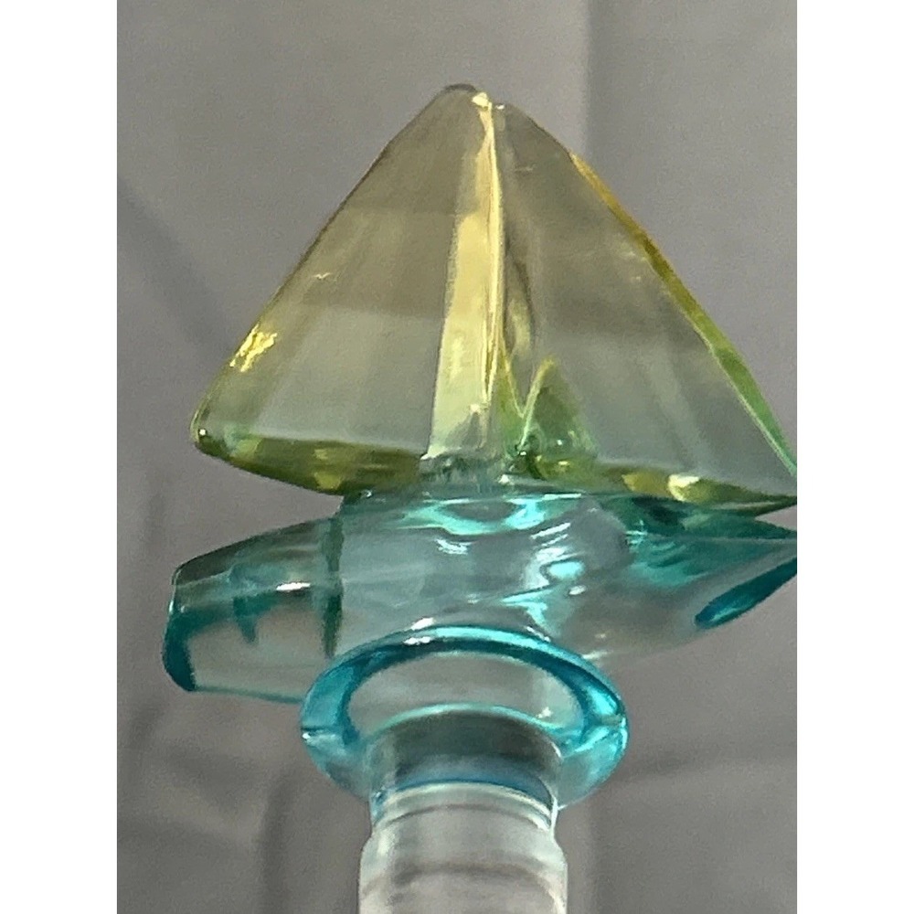Bottle Stopper Sailboat Teal Yellow Wine Barware Nautical Maritime Handcrafted - Picture 9 of 11